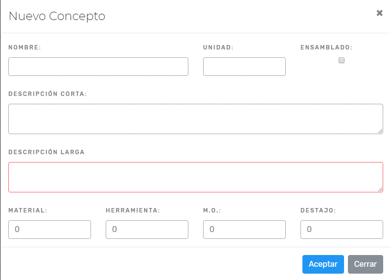 Precios Unitarios