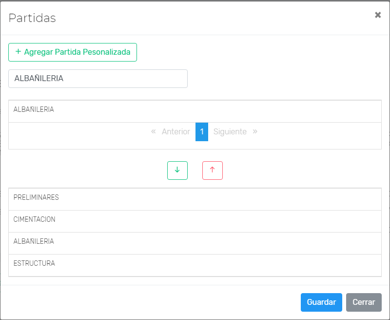 Precios Unitarios